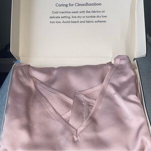 Ettitude Baby Pink Sateen Cami NWT